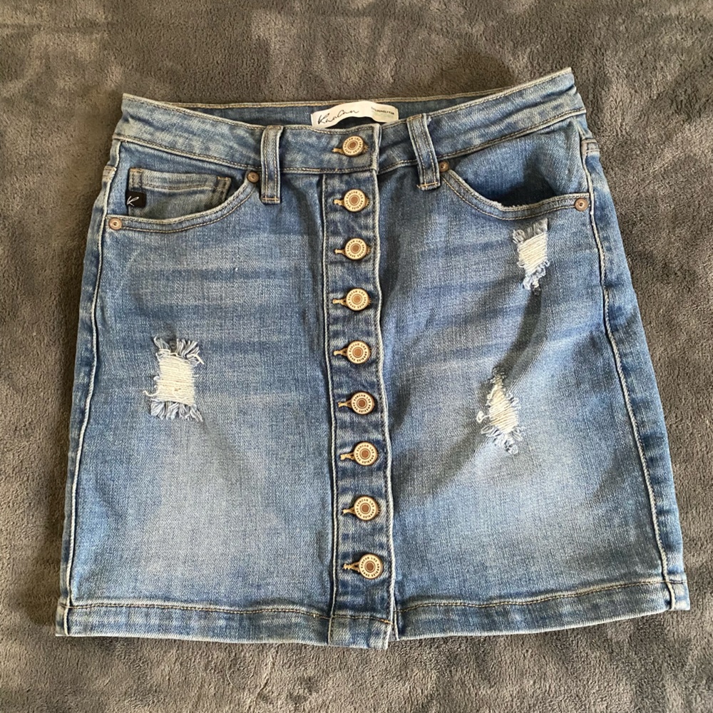 Mini jean skirt